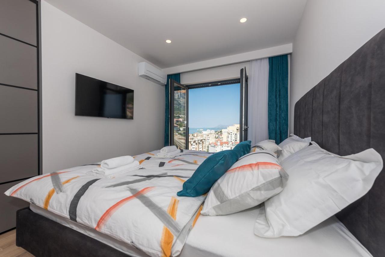 Luxury Adria Sea & City View Apartment Makarska Exterior foto