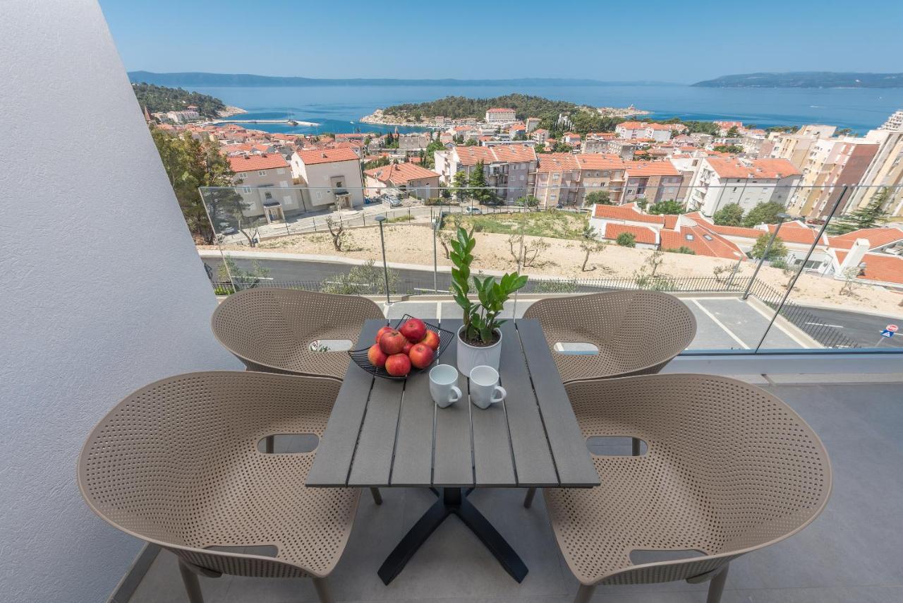 Luxury Adria Sea & City View Apartment Makarska Exterior foto