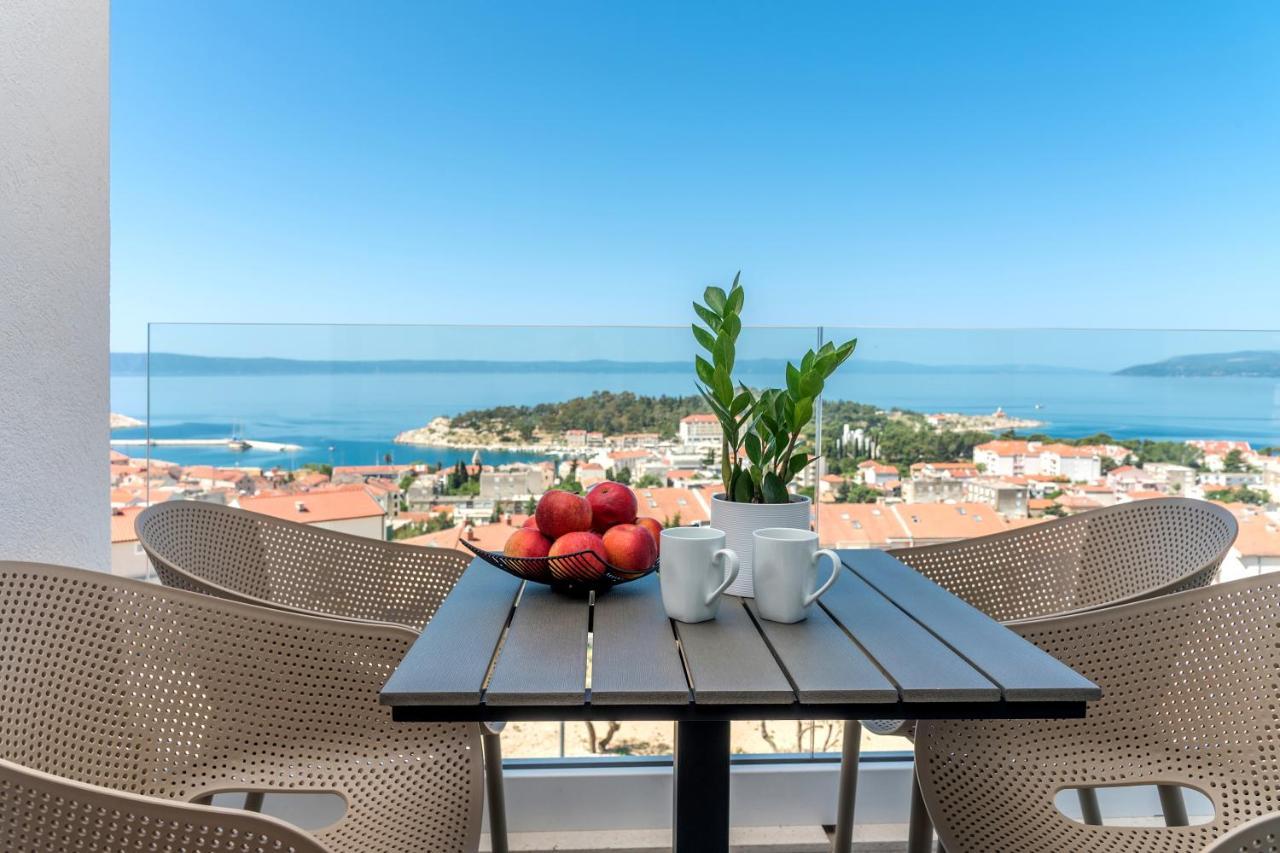Luxury Adria Sea & City View Apartment Makarska Exterior foto